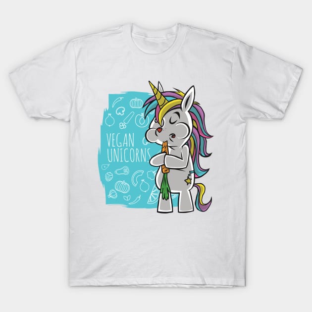 Vegan unicorn T-Shirt by LR_Collections